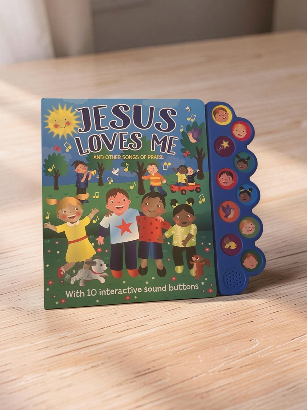 Jesus Loves Me Interactive Sound Book - Blue